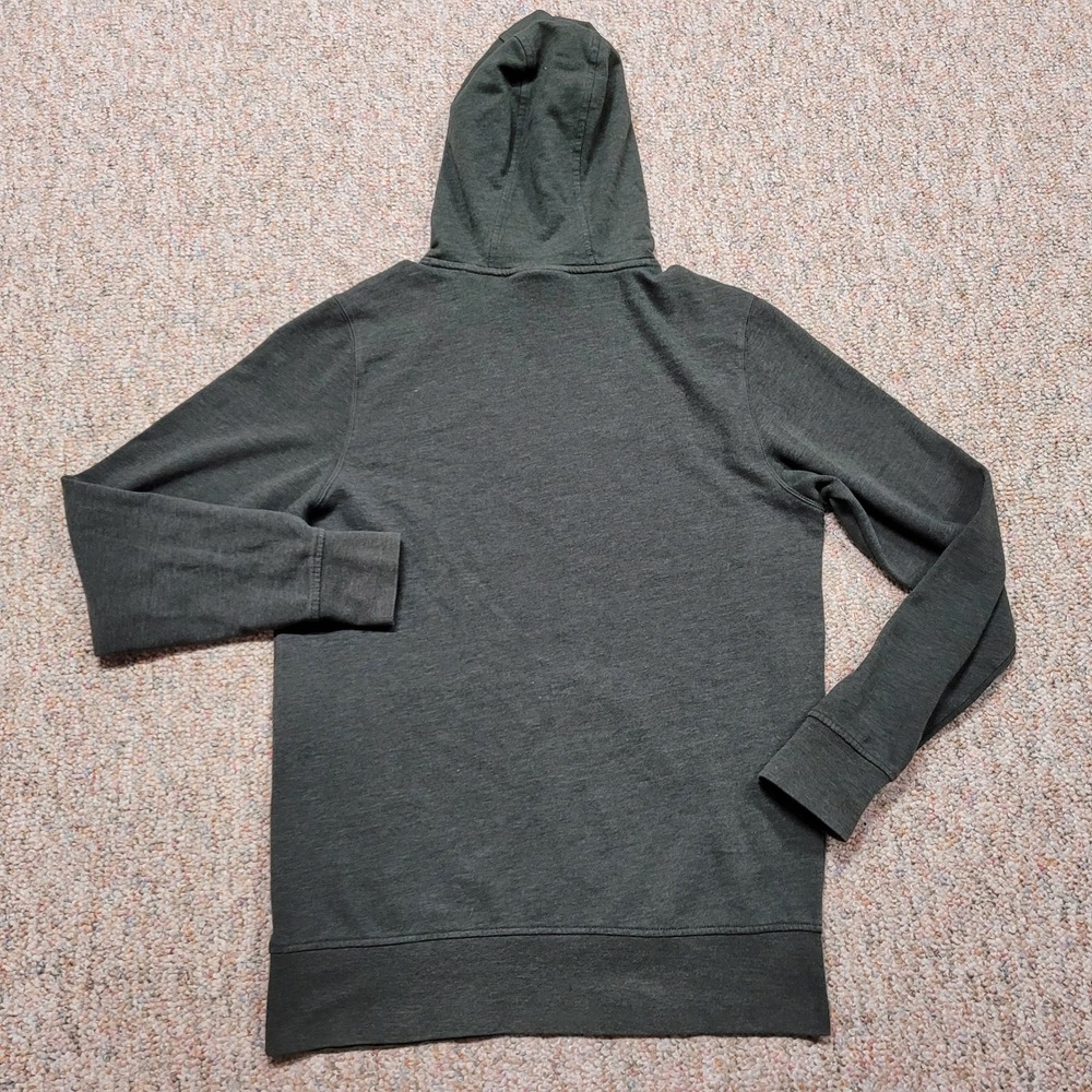 Under Armour Hoodie Mens Small Grey Green Big Logo Pullover Sweatshirt Outdoors - Picture 10 of 11